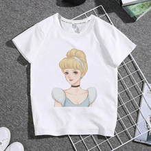 TT052 夏季童装 仙蒂 花木兰公主中小童款T恤可爱印花短袖亲子装