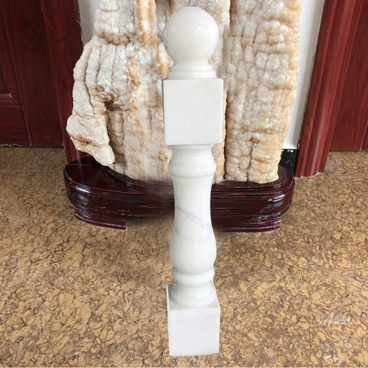 广西白汉白玉栏杆石栏杆将军柱大理石栏杆支持来图定制