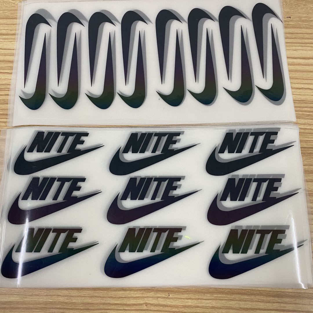 定制七彩反光热转印标 服装印花幻彩反光烫标 镭射耐水洗反光商标