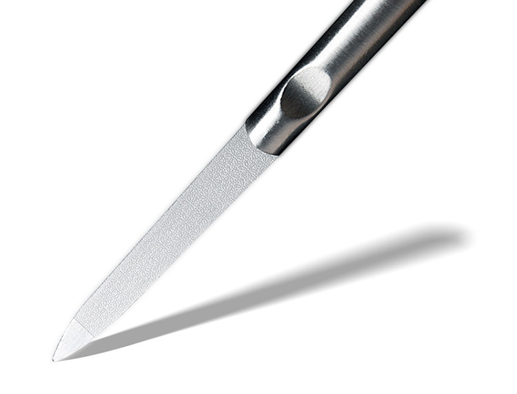 家用不锈钢双面指甲锉刀指甲凹柄打磨器修美甲大号梅花司斯顿锉