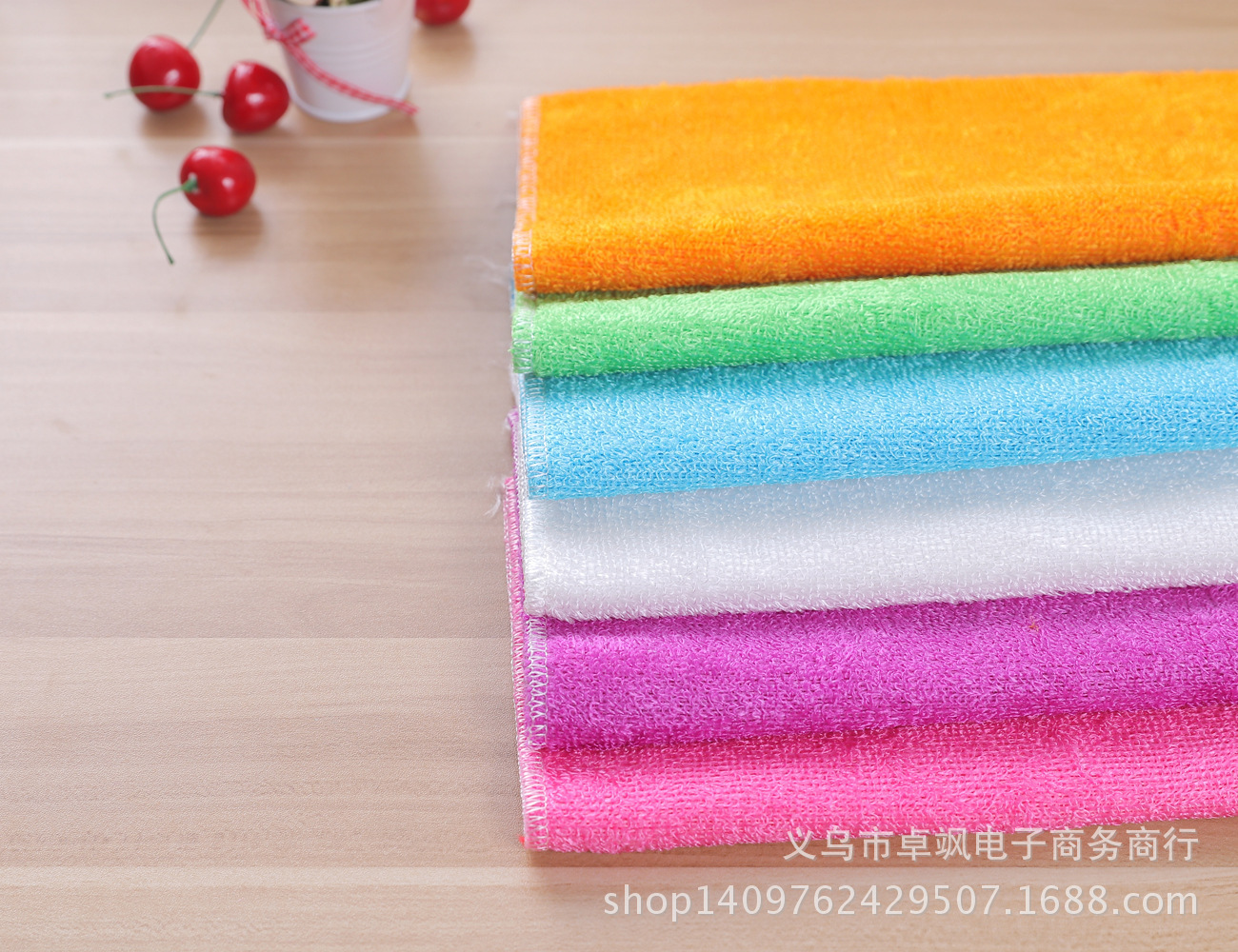 Wholesale New Bamboo Fiber Dish Towel Dishcloth Scouring Pad Stall Running Jianghu Supermarket