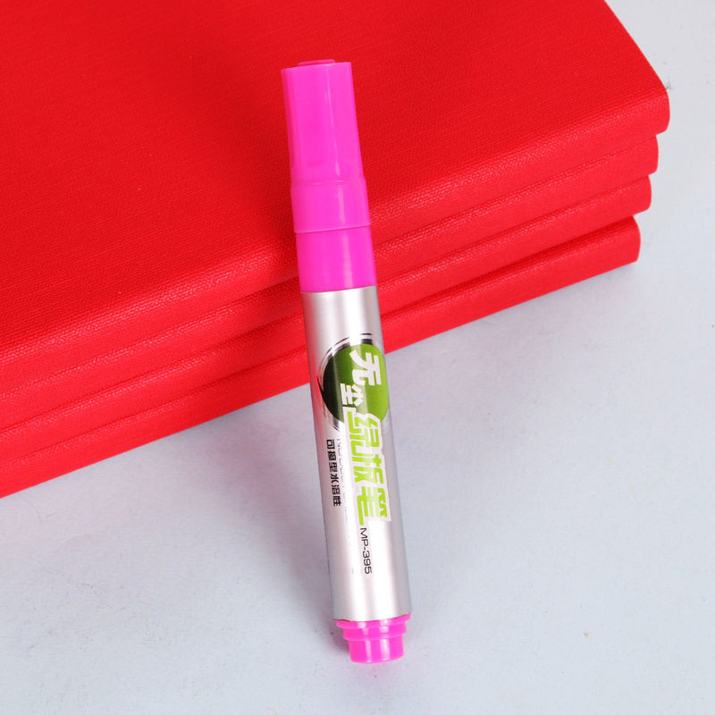 宝克395白色绿板笔 白板笔 可擦记号笔无尘水溶性液体环保黑板笔