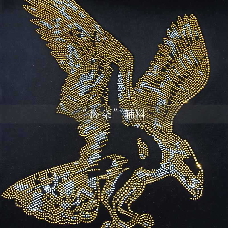 老鹰翅膀烫图烫钻批发 t恤卫衣外套图案2020新款可定制 厂家直销