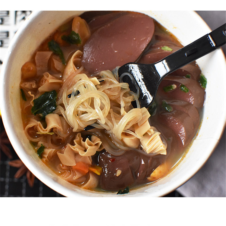 6桶装网红零食阿伯仔鸭血鸭肠粉丝桶装红薯粉酸辣粉