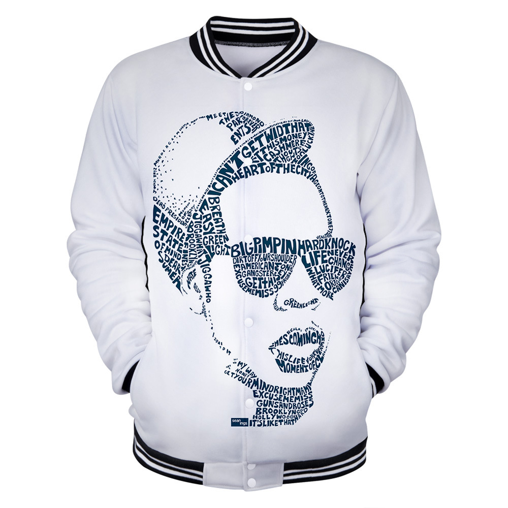 2020年春季新款 jay-z 3d数码印花日常休闲男女棒球服 支持定制