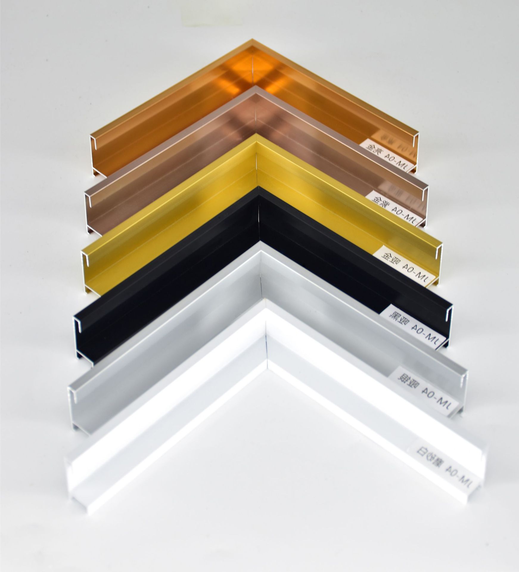 铝合金装饰画挂墙金属相框批发画框线条海报油画外框证书框照片框-阿