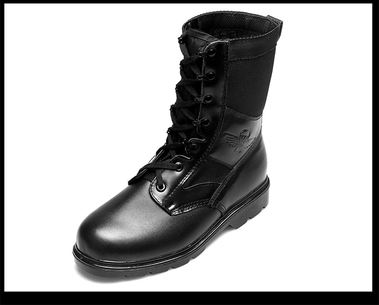 正品06伞兵靴超轻透气空降兵伞鞋真皮战训靴跳伞训练鞋军靴作战靴