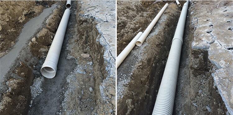 pvc双壁波纹管pvc波纹管地下市政排水管排污管穿线通讯dn110dn500