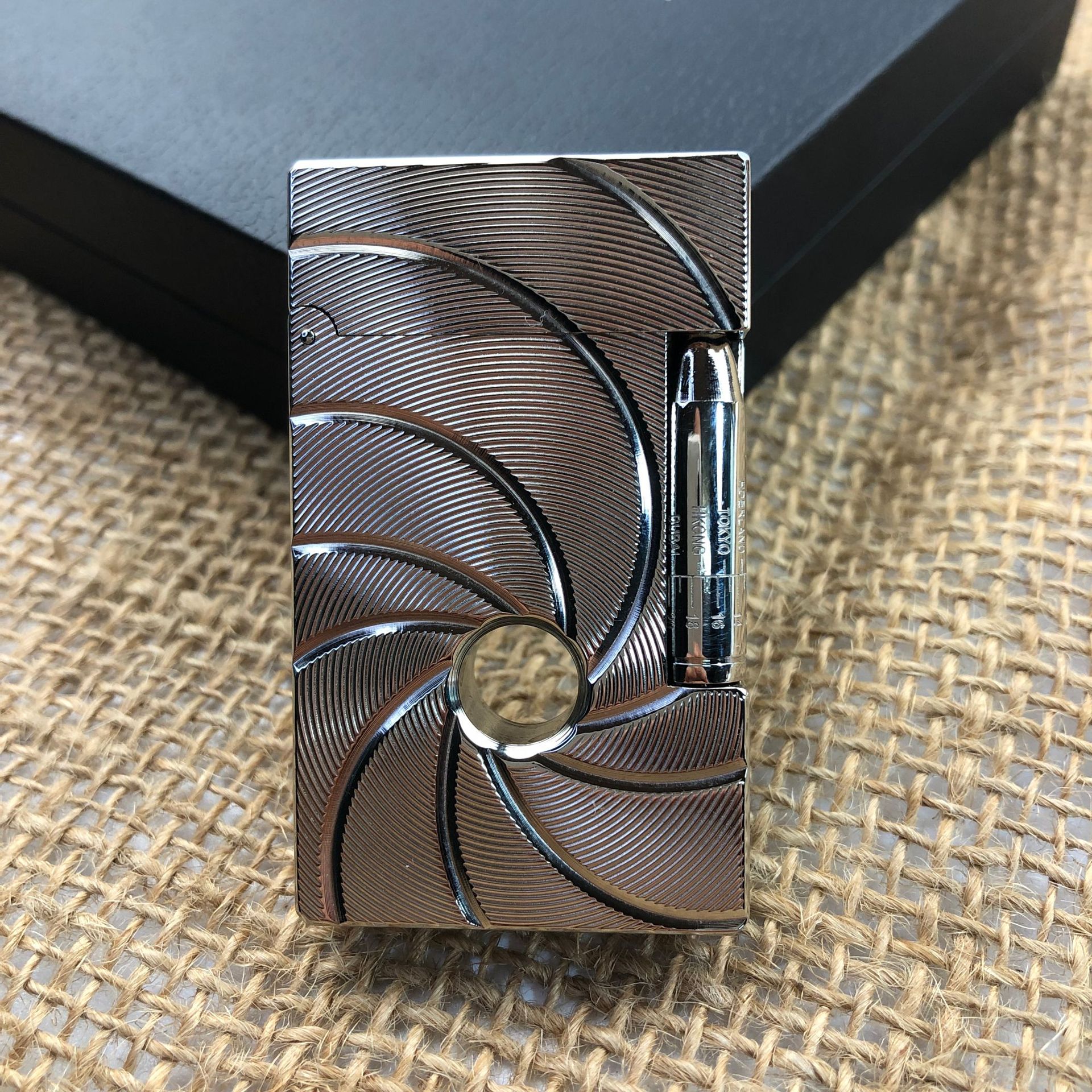 神骏ghorse精品轻奢朗声打火机纯铜子弹带孔个性礼品礼盒