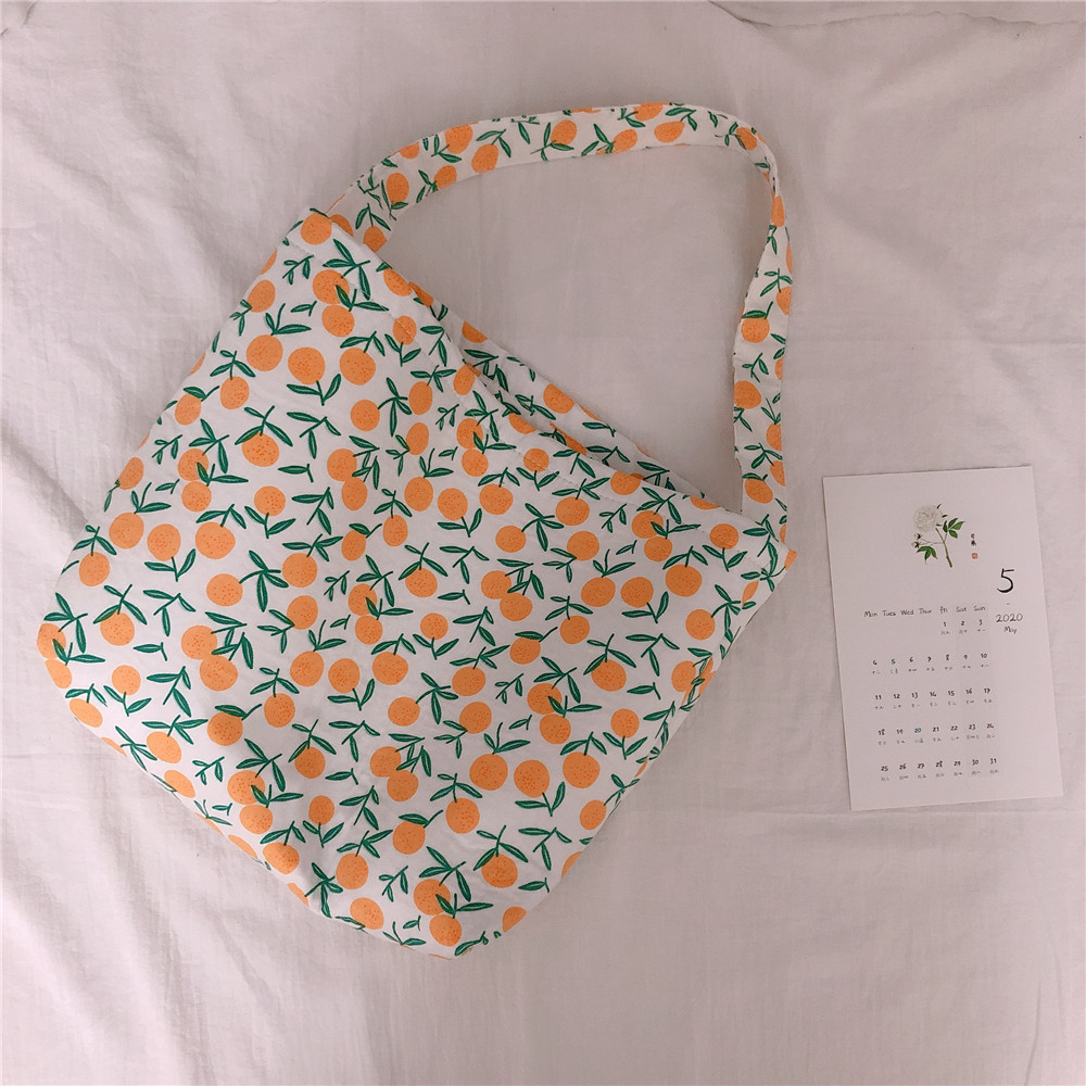 【归蝶布包】腋下包布艺女单肩棉布袋奶油色系碎花温柔甜美chic风