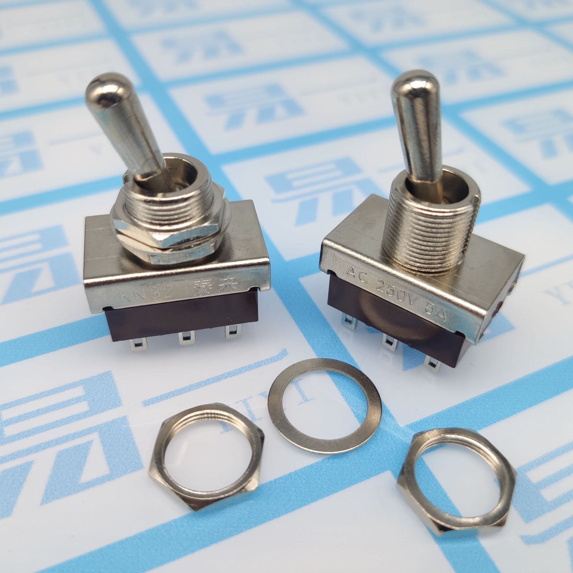 钮子开关 kn32 小型电源摇臂拨动开关 12mm 6脚2档-阿里巴巴