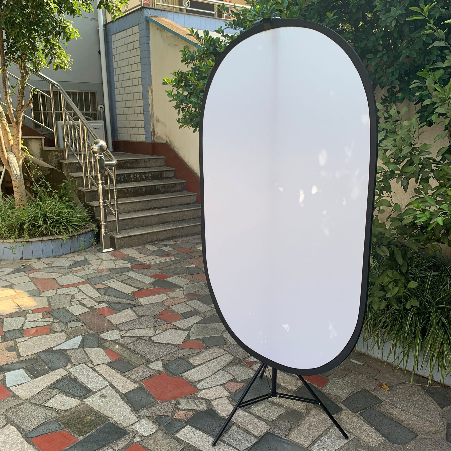 100*150cm椭圆型 大型柔光板 透明反光板 带便携包不含支架