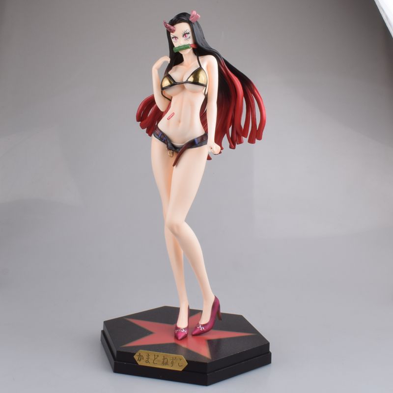 鬼灭之刃 潮流 潮牌 灶门祢豆子 泳装 站姿 盒装手办公仔摆件模型