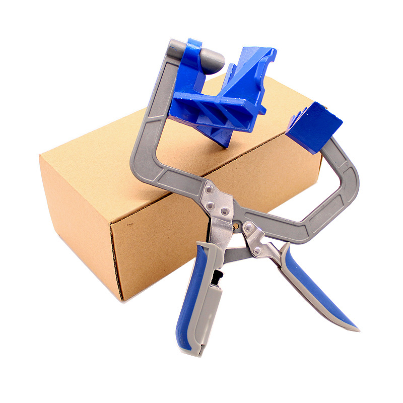 现货热卖90度直角夹木工工具夹家居橱柜直角夹角度固定打孔器