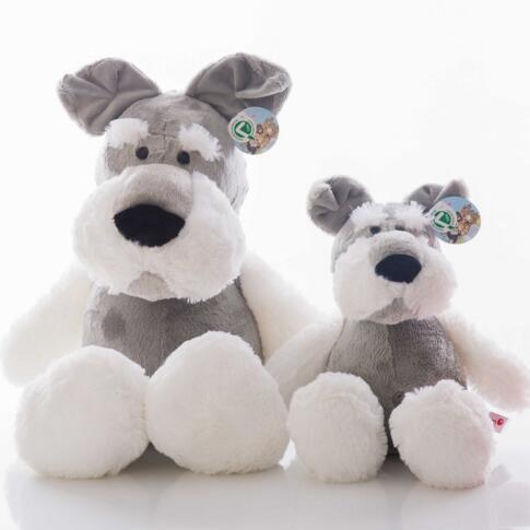 批发雪纳瑞狗小老头狗公仔雪橇犬毛绒玩具狗年吉祥物狗狗儿童玩偶