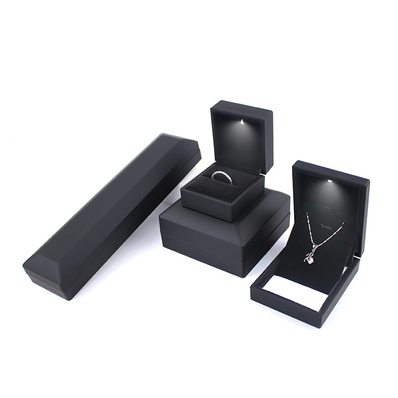 Led Light Jewelry Box Necklace Pendant Jewelry Box Jewelry Storage Box Creative Proposal Led Ring Box Spot