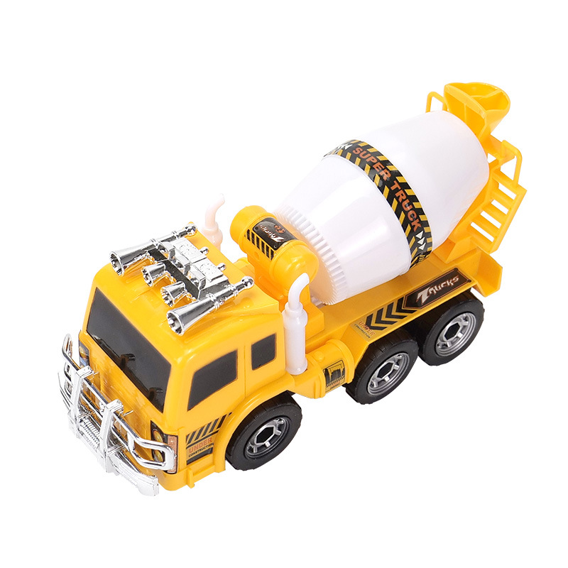 儿童万向玩具车混泥土工程搅拌机电动搅拌机音乐发光地摊批发男孩