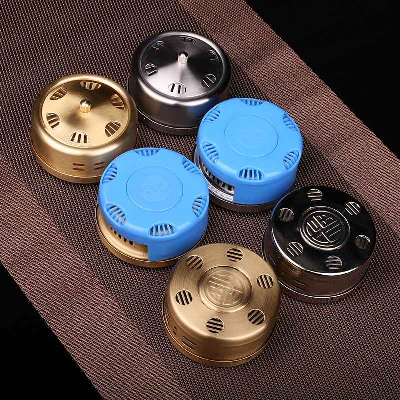 艾灸盒随身灸家用纯铜无烟单个艾灸器热敷包袋罐宫寒妇科艾条艾柱