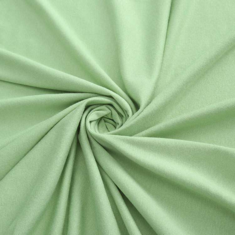 春夏32支喷气纺 染色气流纺人棉汗布 时尚t恤爽滑棉莱卡针织面料