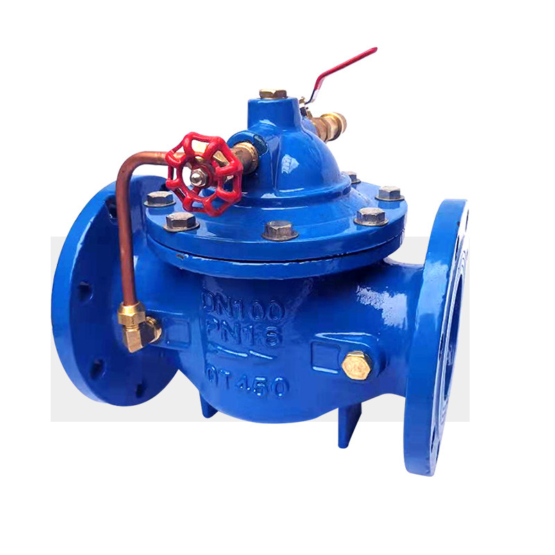 100x遥控浮球阀球墨铸铁法兰直通式液压水位控制阀dn50 65 80 100
