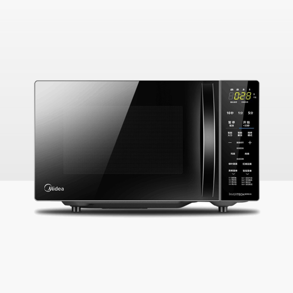 美的m1-l201b微波炉蒸烤箱一体家用智能全自动平板式变频小型光波