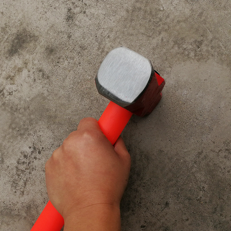 45#钢 防震八角大锤 ppr管长柄消防锤大铁锤砸墙石工锤8p-16p批发