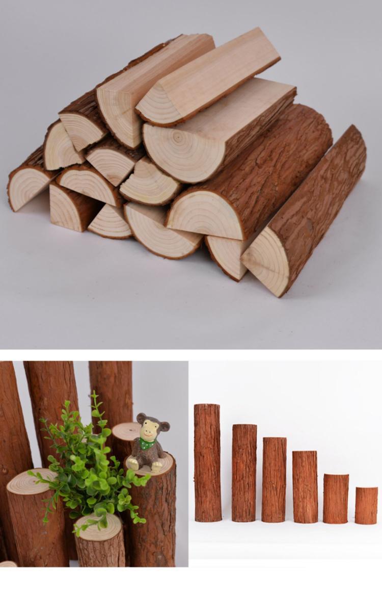 小木桩圣诞底座木桩底座摆件树桩打孔木桩装饰手工diy拍摄道具