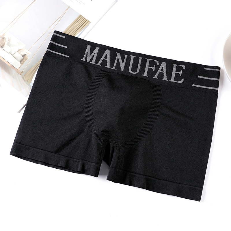 Men's Boxer Briefs Japanese-Style Boxer Shorts for Teenagers and Students Solid Color Shorts plus Size Loose Underpants