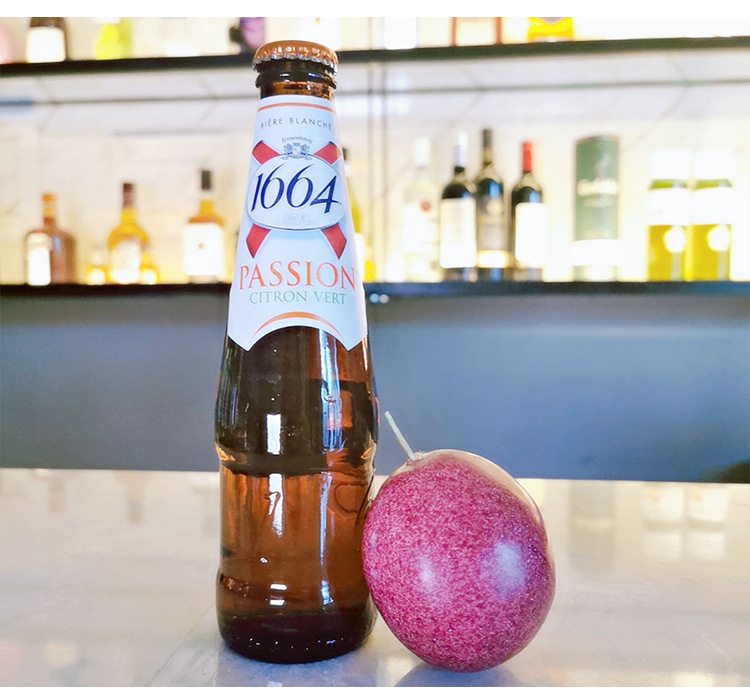 法国凯旋1664白啤酒玫瑰红果蓝莓百香果味啤酒250ml24瓶整箱批发