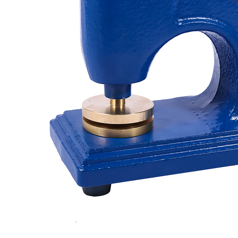 手动钢印架蓝色铸铁钢印架子批发铜片材料批发