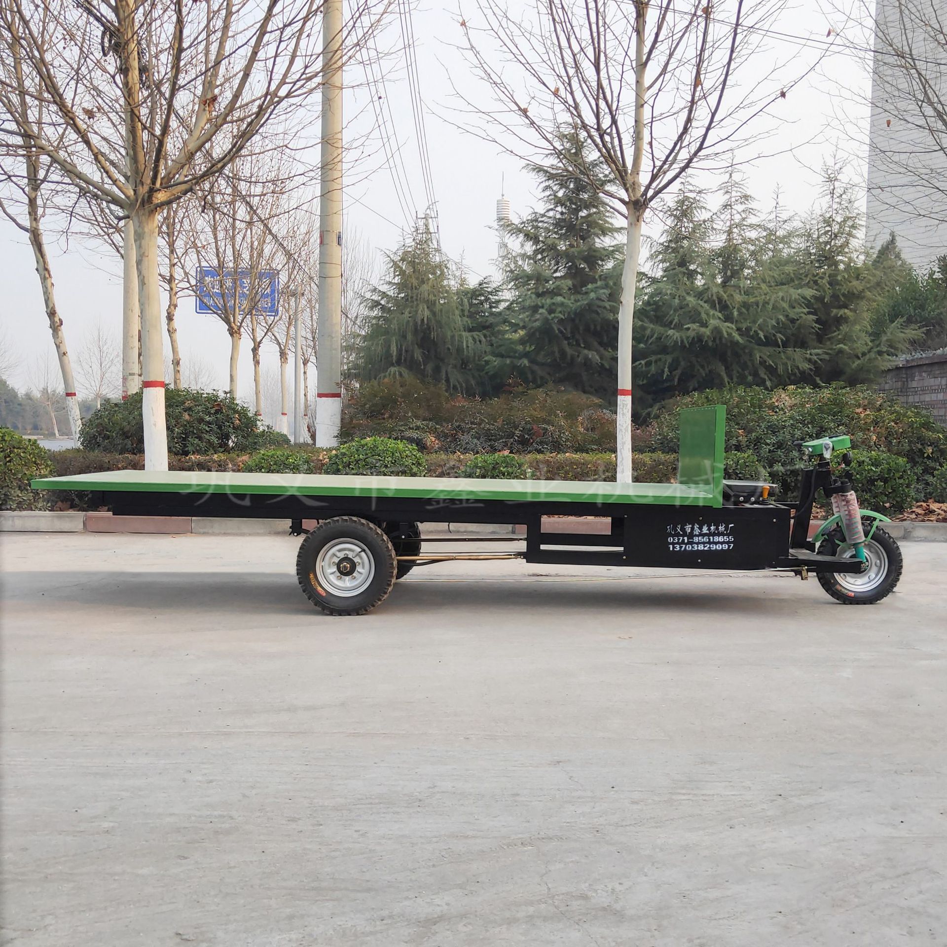 厂家直销 电动平板车 定制搬运电动平板车 转运电动三轮平板车