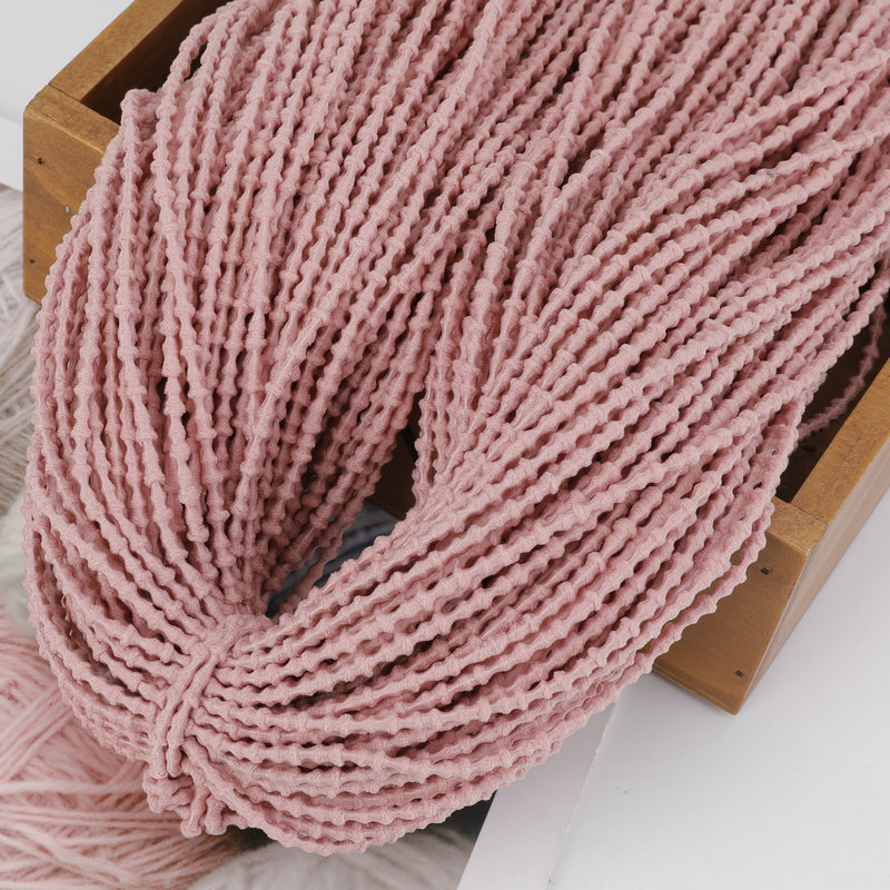 波浪豆扁带条纹皮筋diy手工制作饰品配件基础扎头绳发圈发饰品