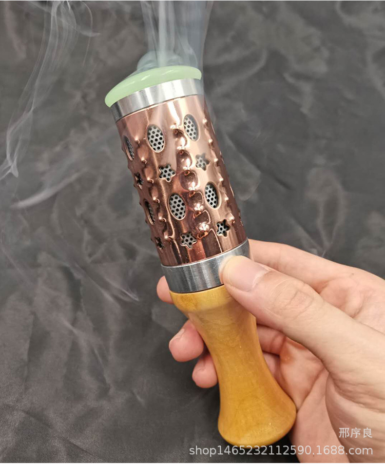 玉灸棒玉磁能量艾灸棒温灸器玉石艾灸棒新款磁疗旋转艾灸棒