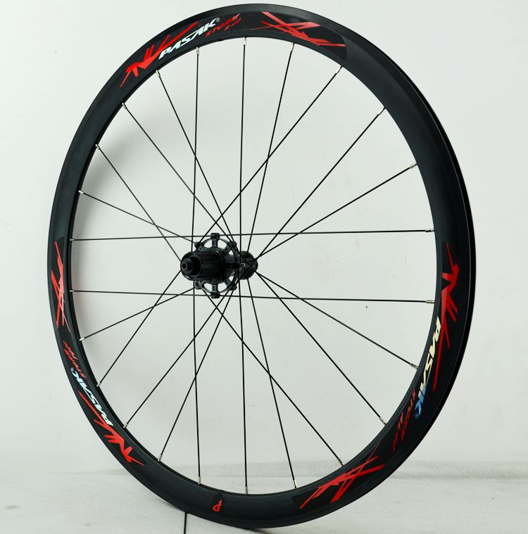 公路车轮组自行车公路车轮700c 40mm铝合金车圈c/v刹直拉80大法兰