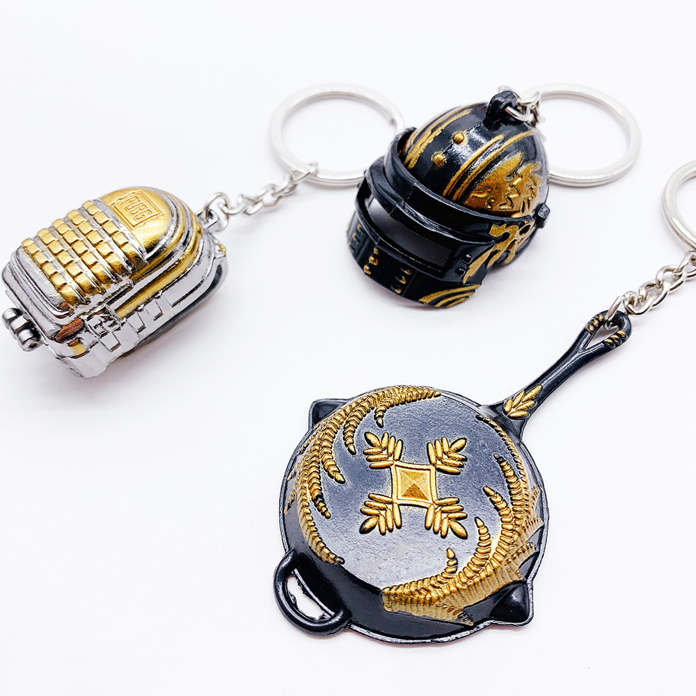 和平精英钥匙扣98k炫彩皮肤系列吃鸡周边m416武器高档背包小挂件