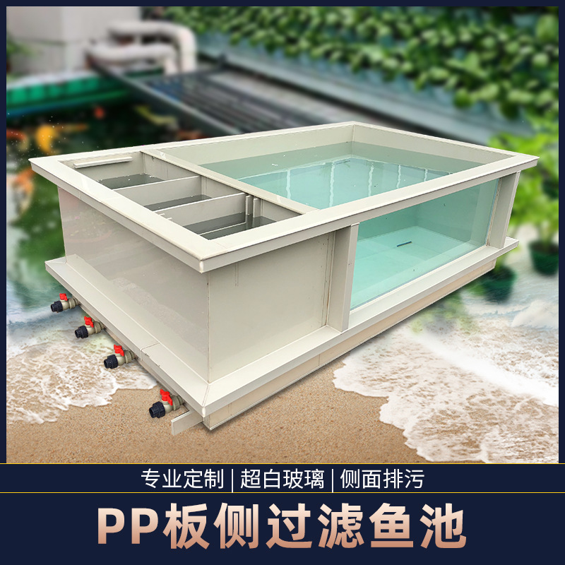 厂家定制大型pp塑料鱼池无毒无味家用鱼缸花卉市场观赏鱼池养龟池