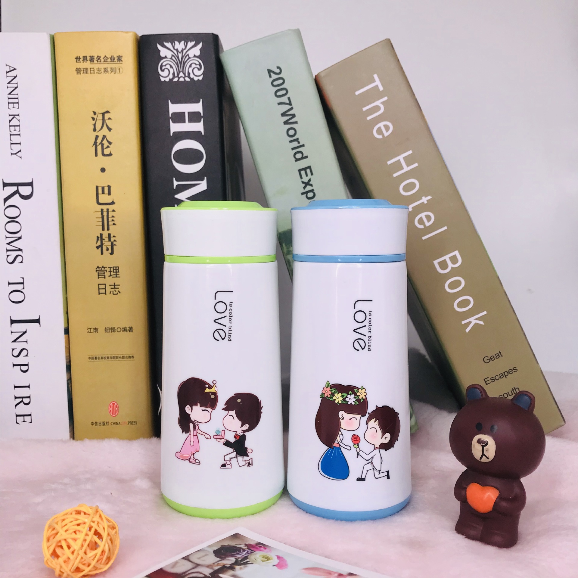 Advertising Couple Glass Opening Gift Cup Company Activity Advertising Cup Student Portable Tumbler