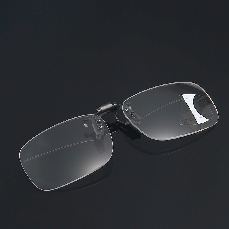 渐进多焦点眼镜远近两用老花镜智能自动变焦防蓝光老花眼镜夹片