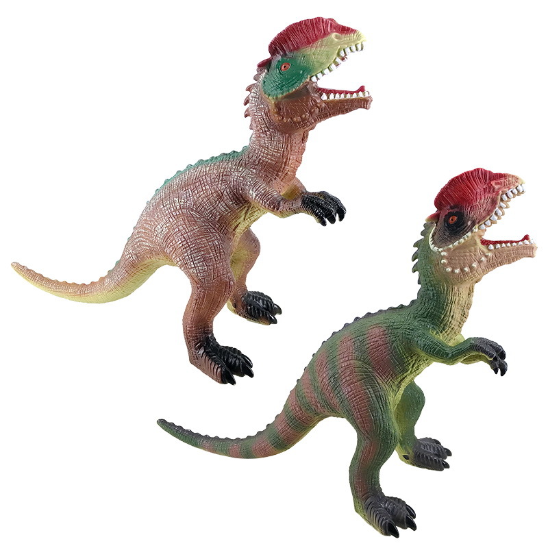 双冠龙仿真模型塑胶搪胶带叫声大号恐龙男童玩具摆件新款2020年货