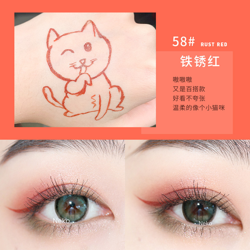 Xixi Color Eyeliner Long Lasting Non Smudge Waterproof Extremely Fine Novice Blue Wine Red White Brown Liquid Eyeliner