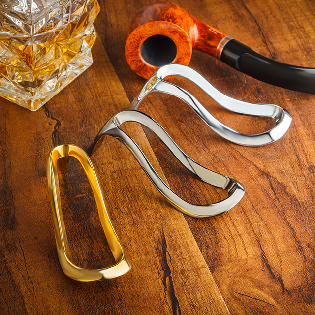 鲁宾斯基lubinski烟斗架 不锈钢高跟鞋型烟斗单座支架烟斗托架