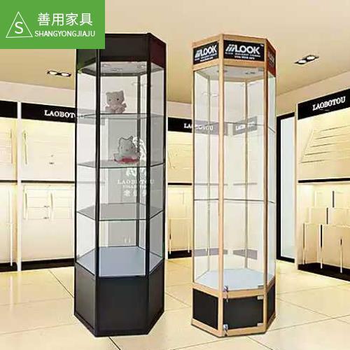 精品货架展示架4s店铝合金玻璃展柜陈列柜珠宝玉器商场展示厅货架