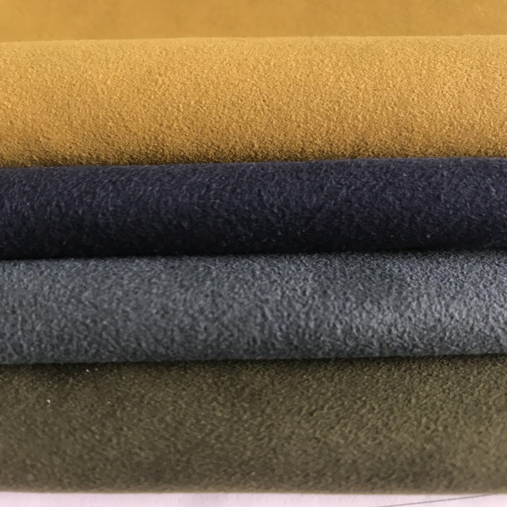 绒面超纤面料皮革现货定做厚度0420mm手套鞋材沙发汽车内饰革