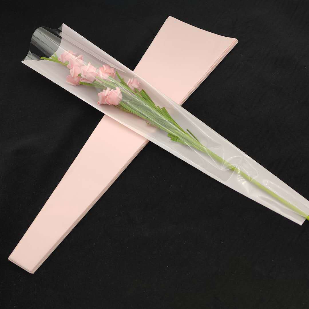 纯色单枝袋 鲜花包装 单枝玫瑰 花店用品 情人节 520 满100元包邮