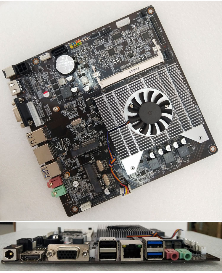 工控集成cpu主板j1800j1900四核迷你主机pos机触摸广告一体机主板