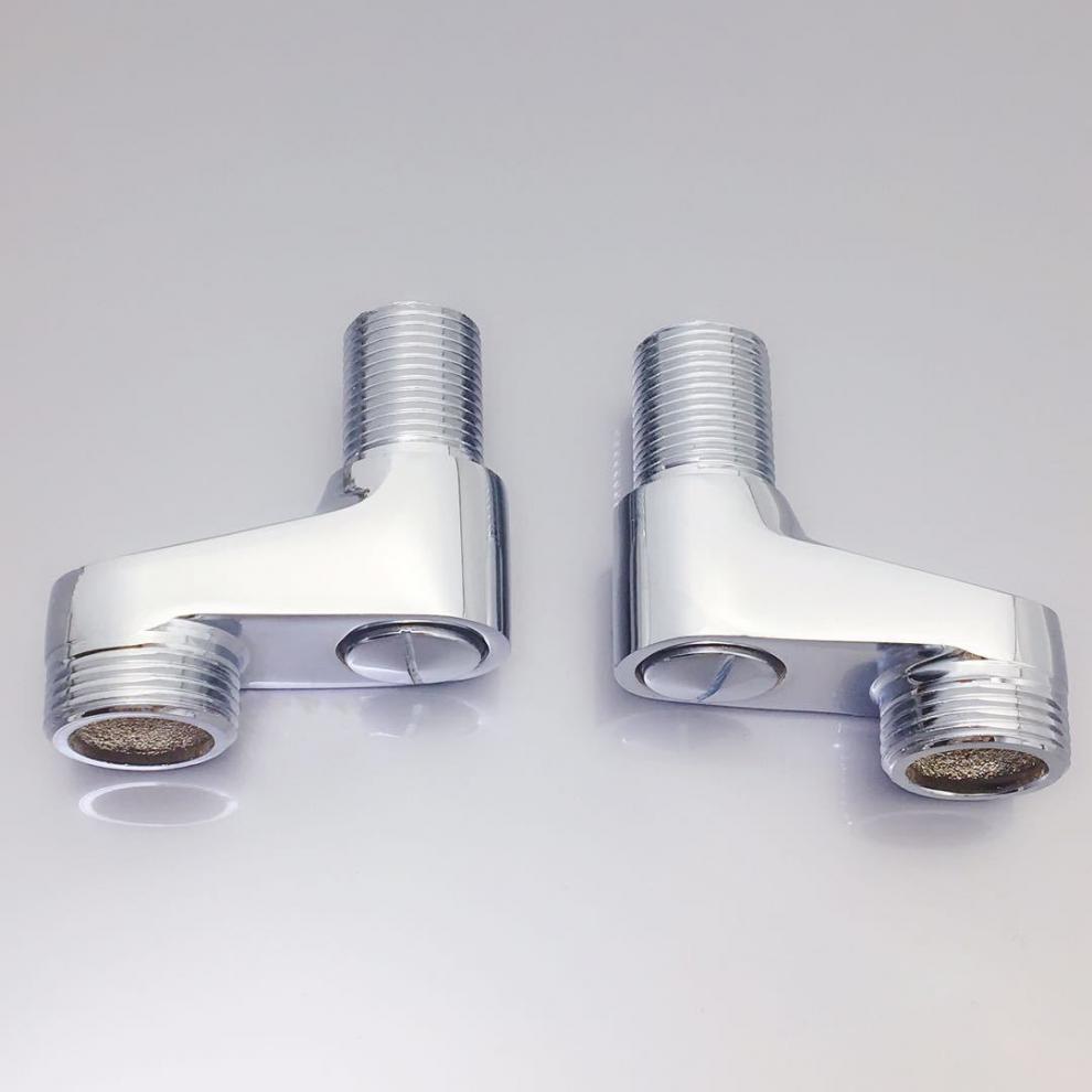 铜曲脚万向可调节弯角 淋浴阀花洒中长超长拐角 淋浴电镀大弯角