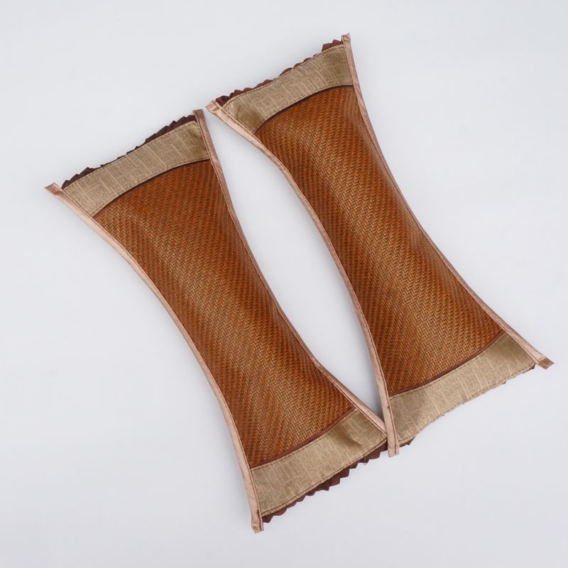 工厂批发 安吉夏季竹藤草扁枕头 茶叶颈椎腰枕 保健护颈枕 骨头枕