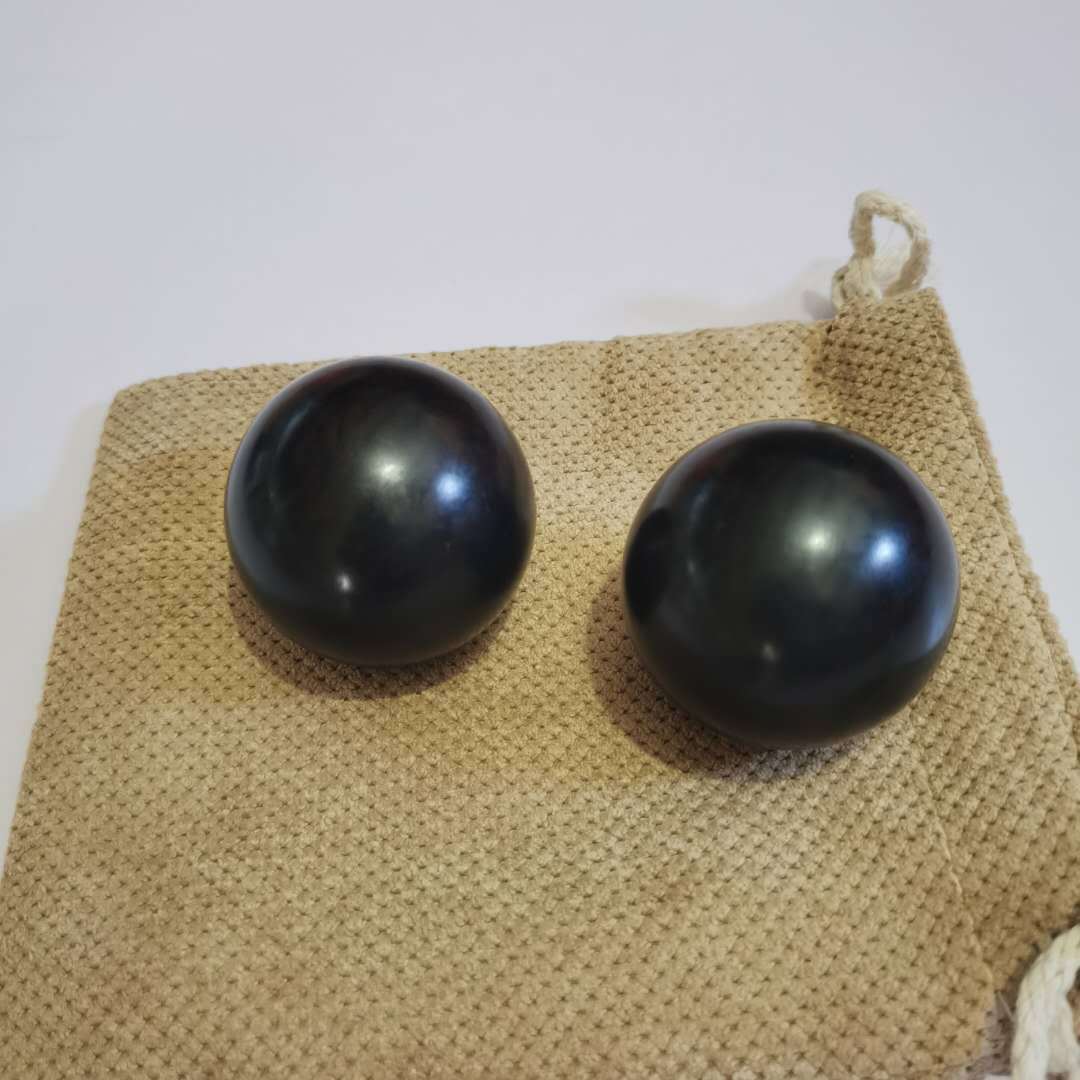 紫光檀健身球 手球紫光檀老年球手把件长寿球中老年礼物把玩批发