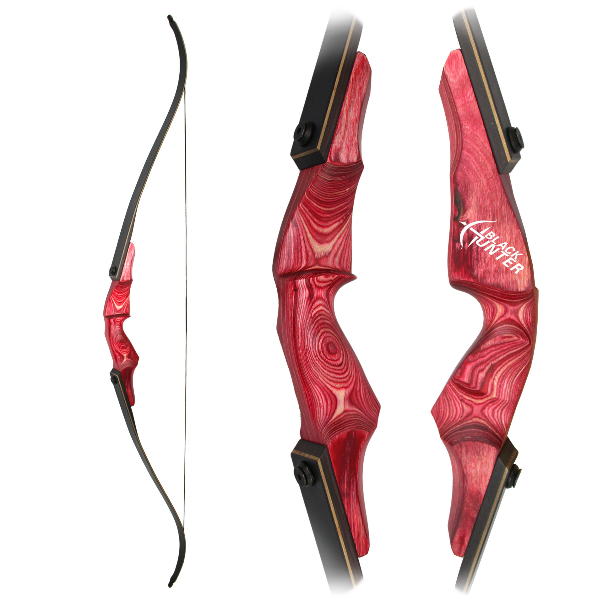 黑猎人重生传统美猎反曲弓射箭比赛晋级装备户外射击木质三分体