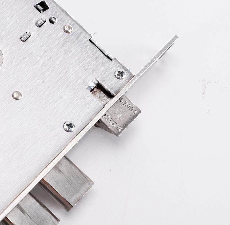 防盗门通用型门锁家用大门不锈钢门锁双活双快方舌静音指纹锁锁体